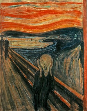 Norveçli ressam Edvard Munch 'un "Çığlık" adlı tablosu