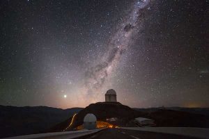Şili’de bulunan 3.6 metrelik teleskop